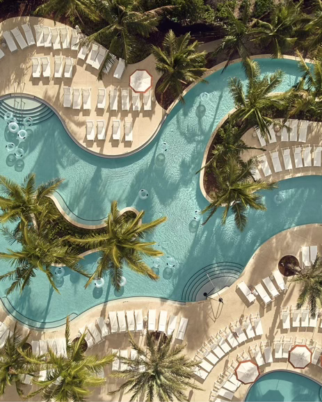Aerial view of Harborside Pool Club