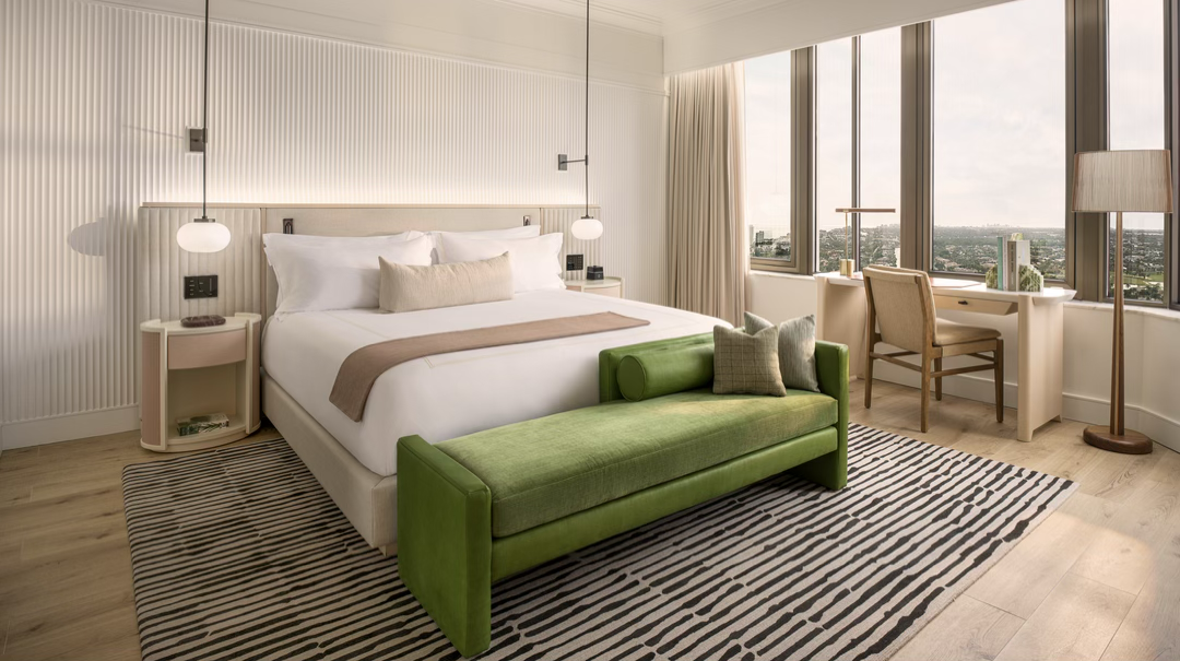 Guest room with city views